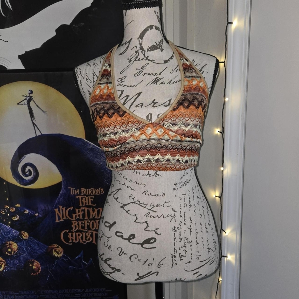 Tribal Print Halter Top